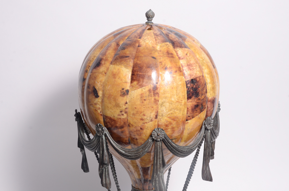 Maitland-Smith Bronze & Pen Shell Balloon Lamp