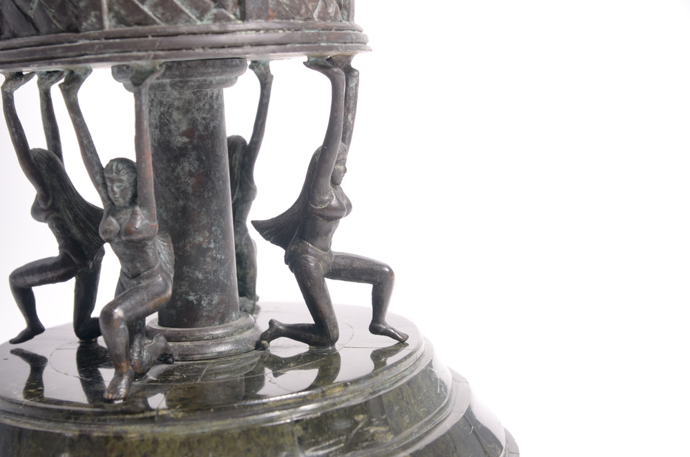 Maitland-Smith Bronze & Pen Shell Balloon Lamp