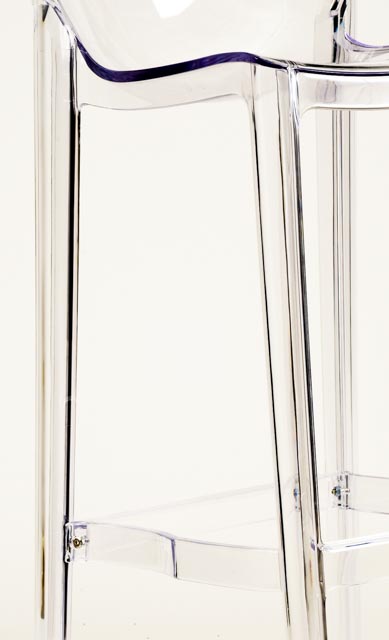 Pair of Zuo Modern Acrylic Bar Chairs