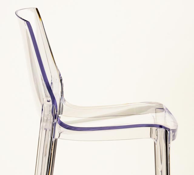 Pair of Zuo Modern Acrylic Bar Chairs
