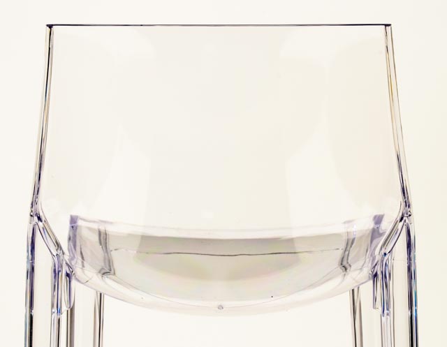 Pair of Zuo Modern Acrylic Bar Chairs