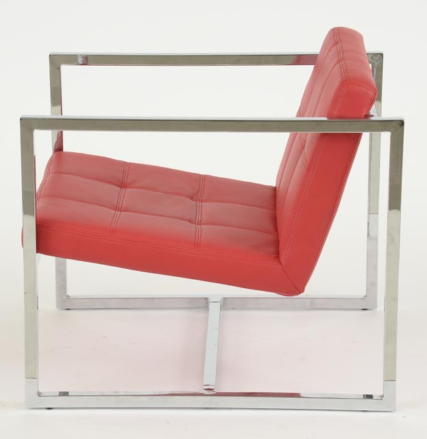 Pair of Whiteline Imports "Lisa" Chairs in Red