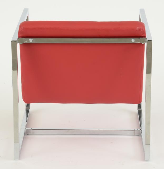 Pair of Whiteline Imports "Lisa" Chairs in Red