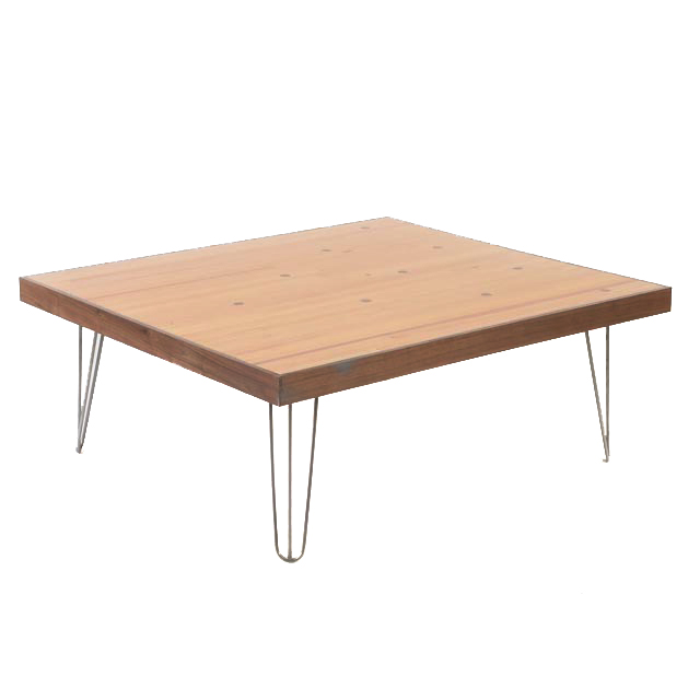 Bowling Lane Coffee Table on Hairpin Legs