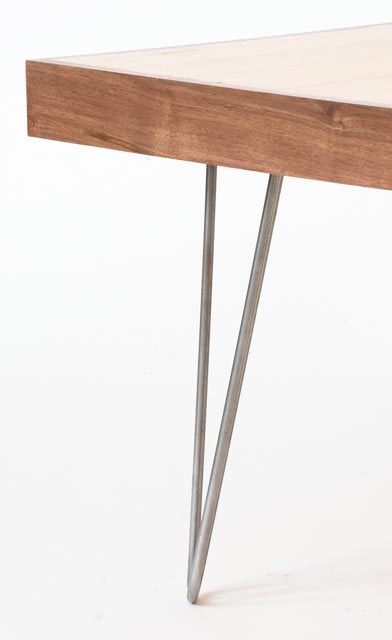 Bowling Lane Coffee Table on Hairpin Legs
