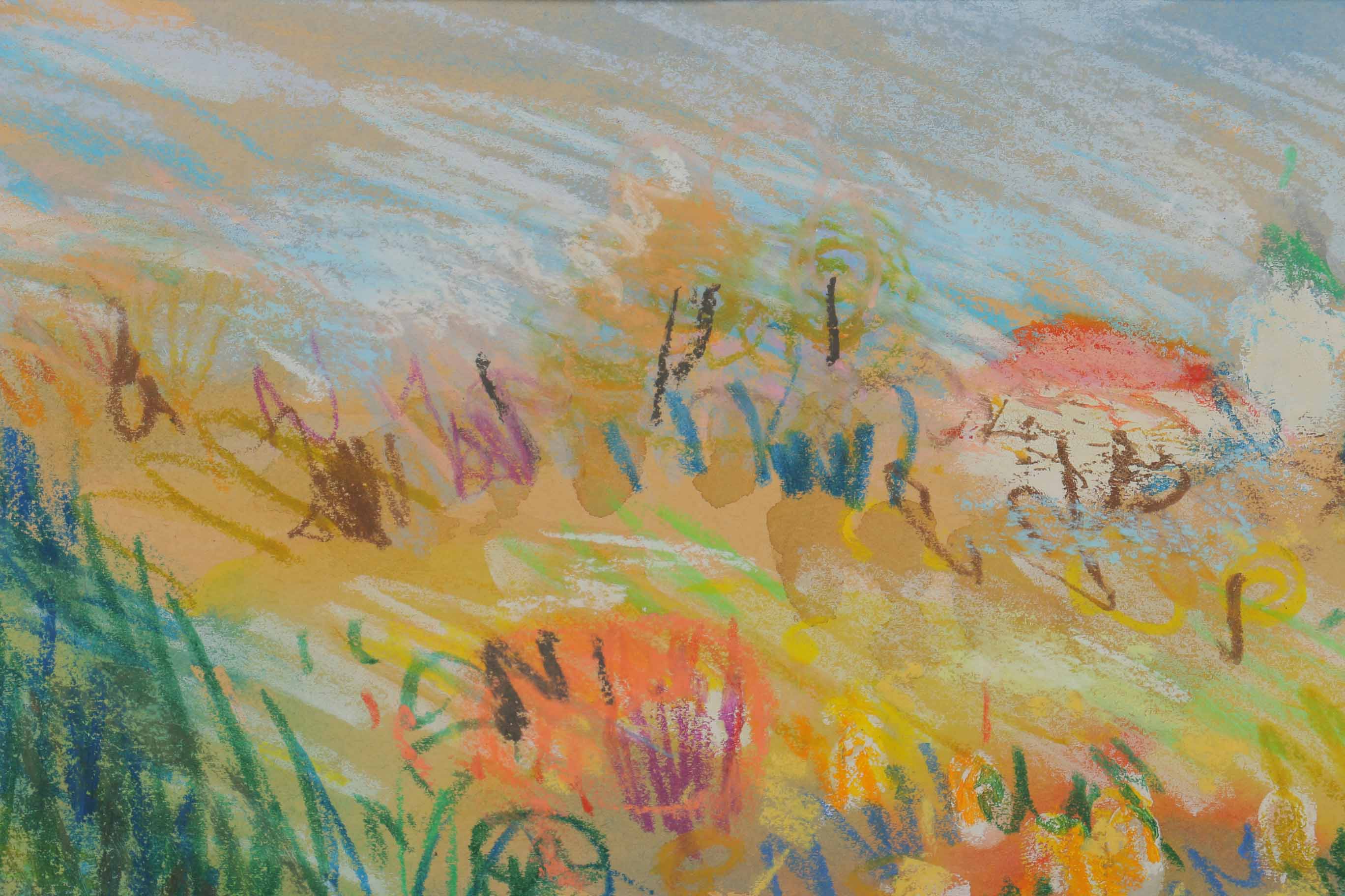 Werner Spitzer Crayon, Pastel, and Watercolor Landscape