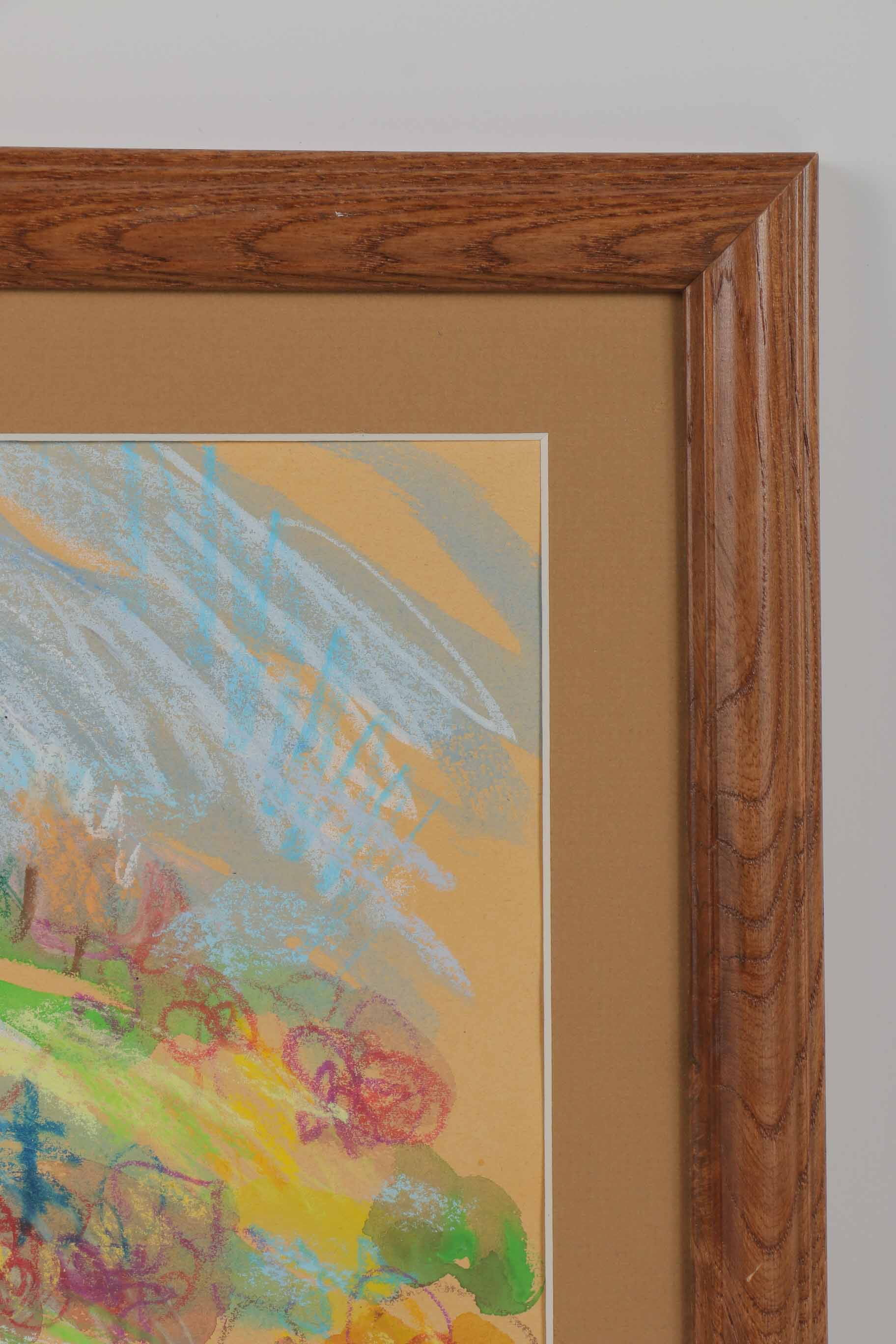 Werner Spitzer Crayon, Pastel, and Watercolor Landscape