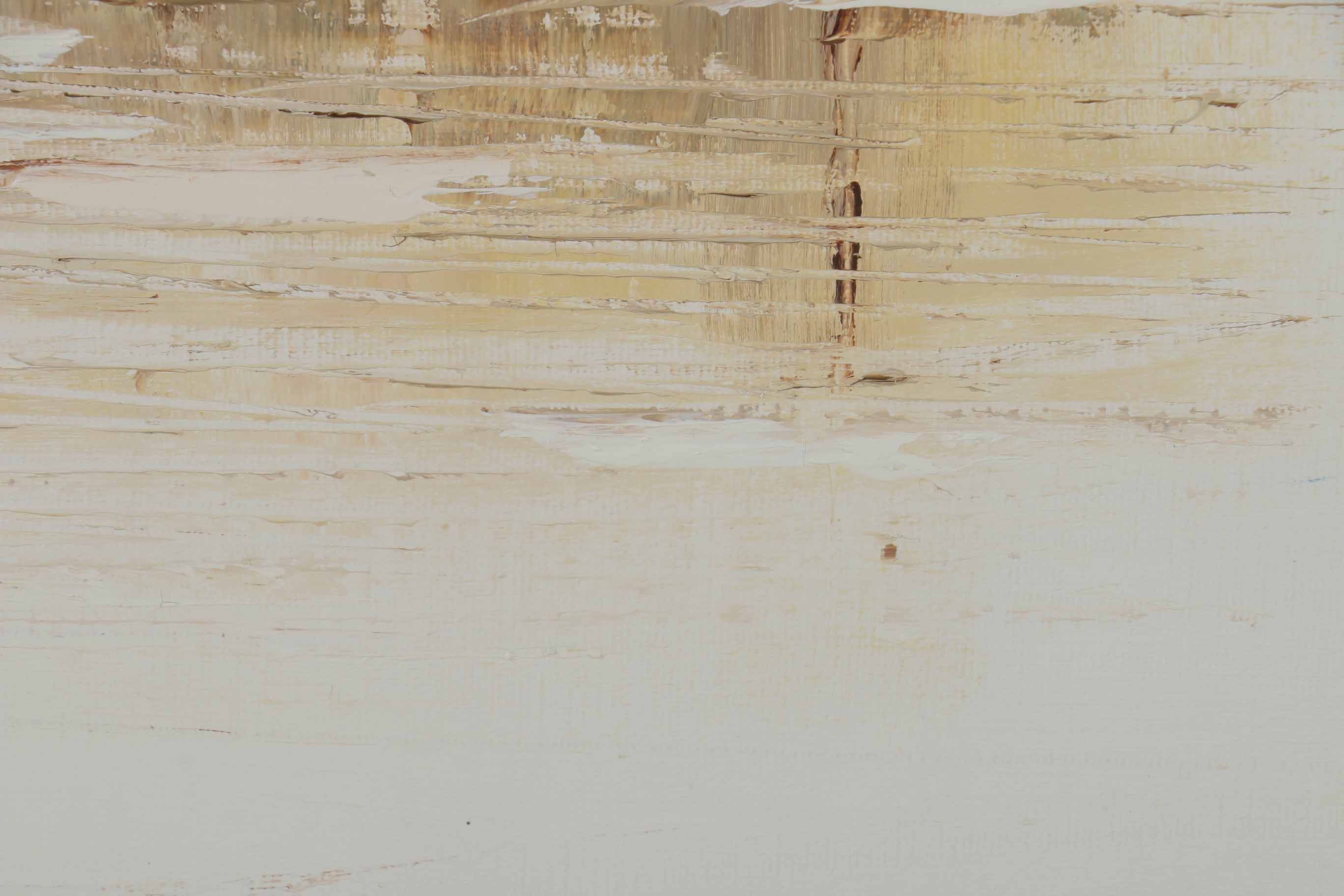 P. Wong Oil Painting on Canvas Triptych of Chinese Boats