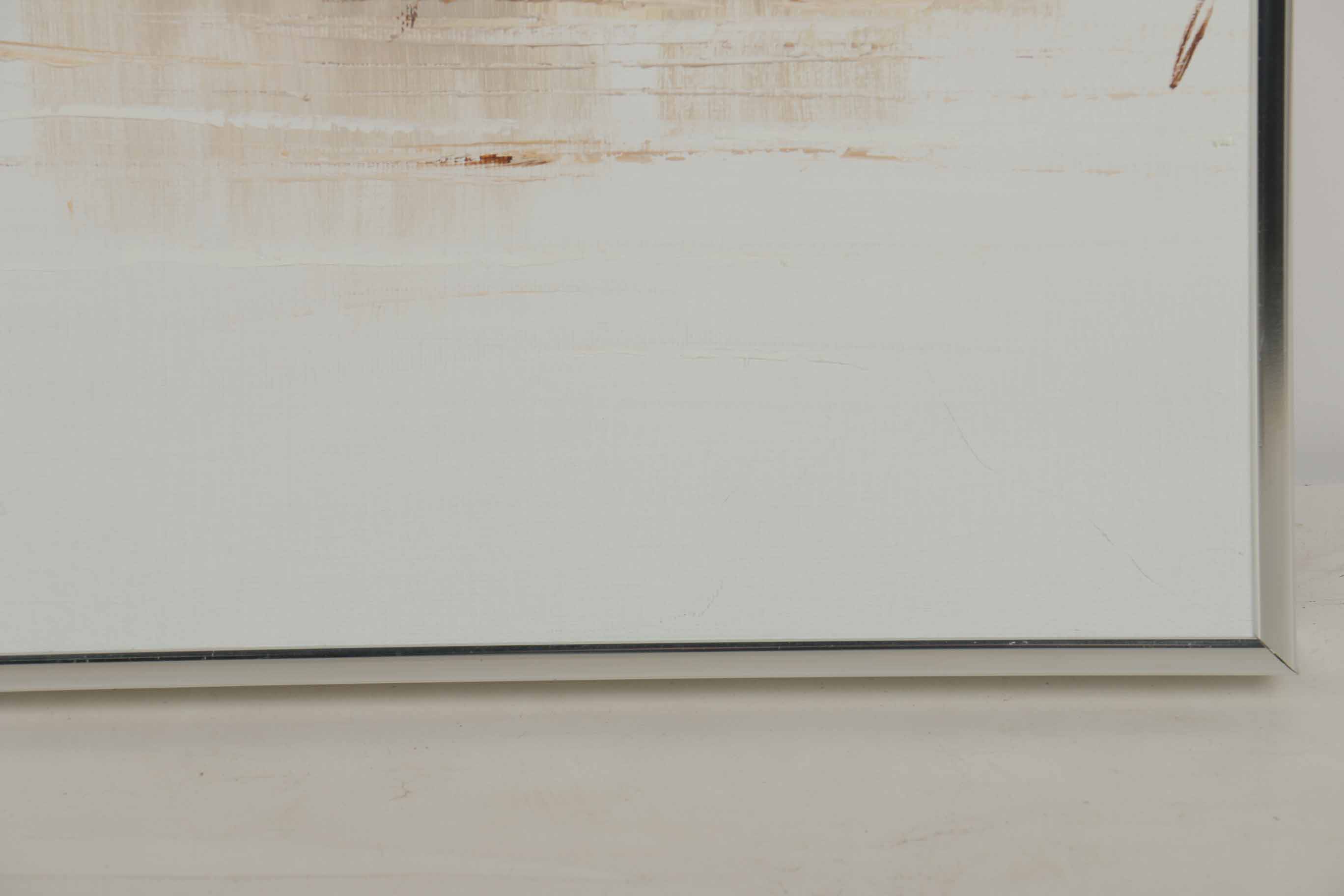 P. Wong Oil Painting on Canvas Triptych of Chinese Boats