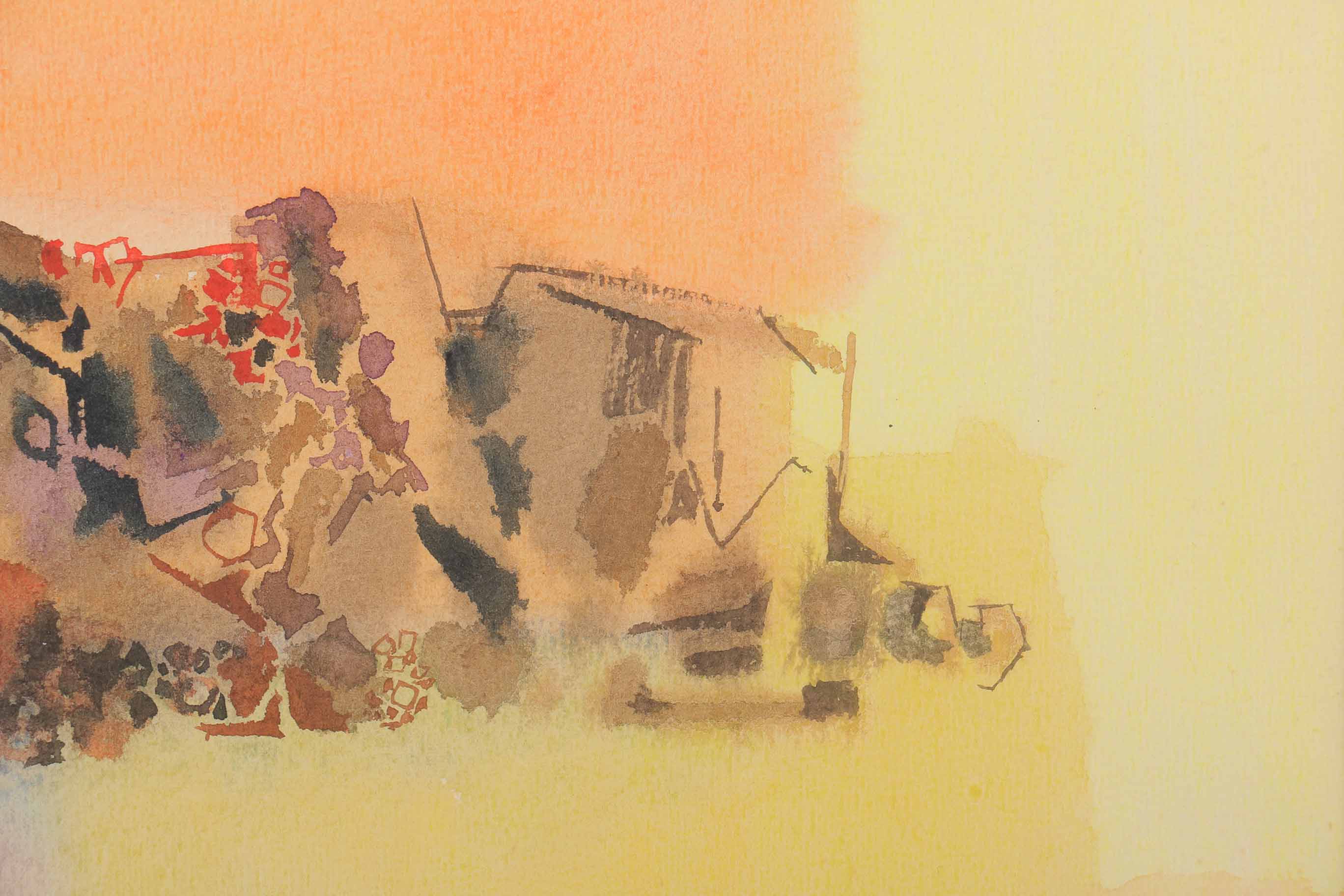 Thad Brykalski Watercolor Painting on Paper "Bass Rocks"