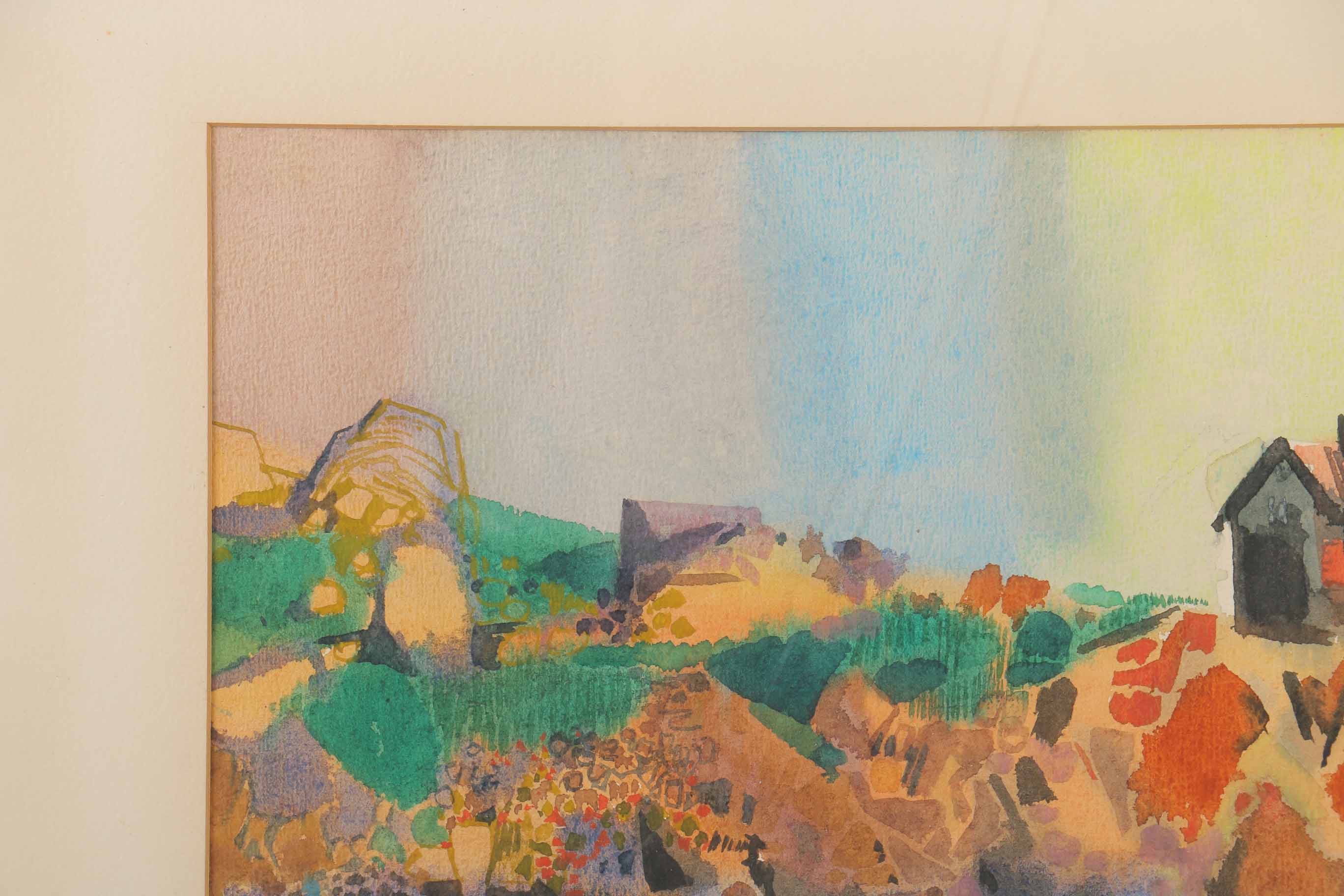 Thad Brykalski Watercolor Painting on Paper "Bass Rocks"