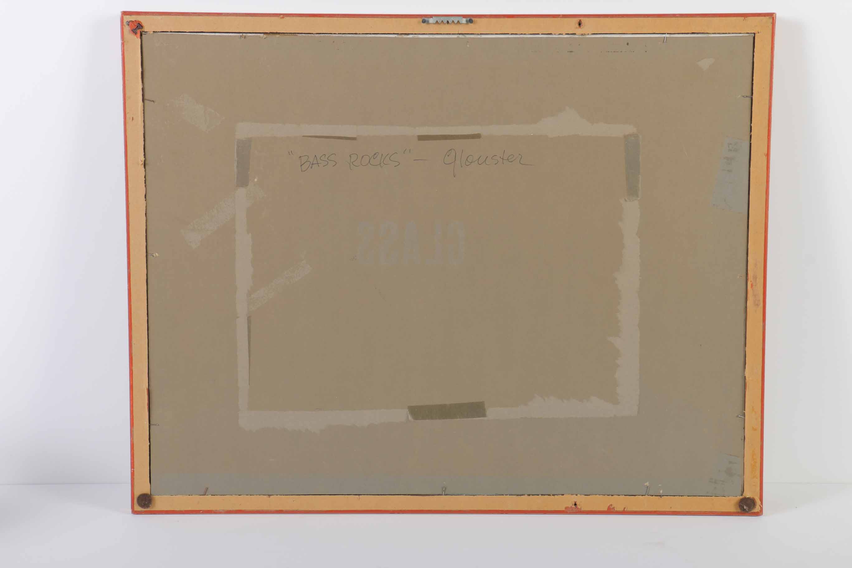 Thad Brykalski Watercolor Painting on Paper "Bass Rocks"