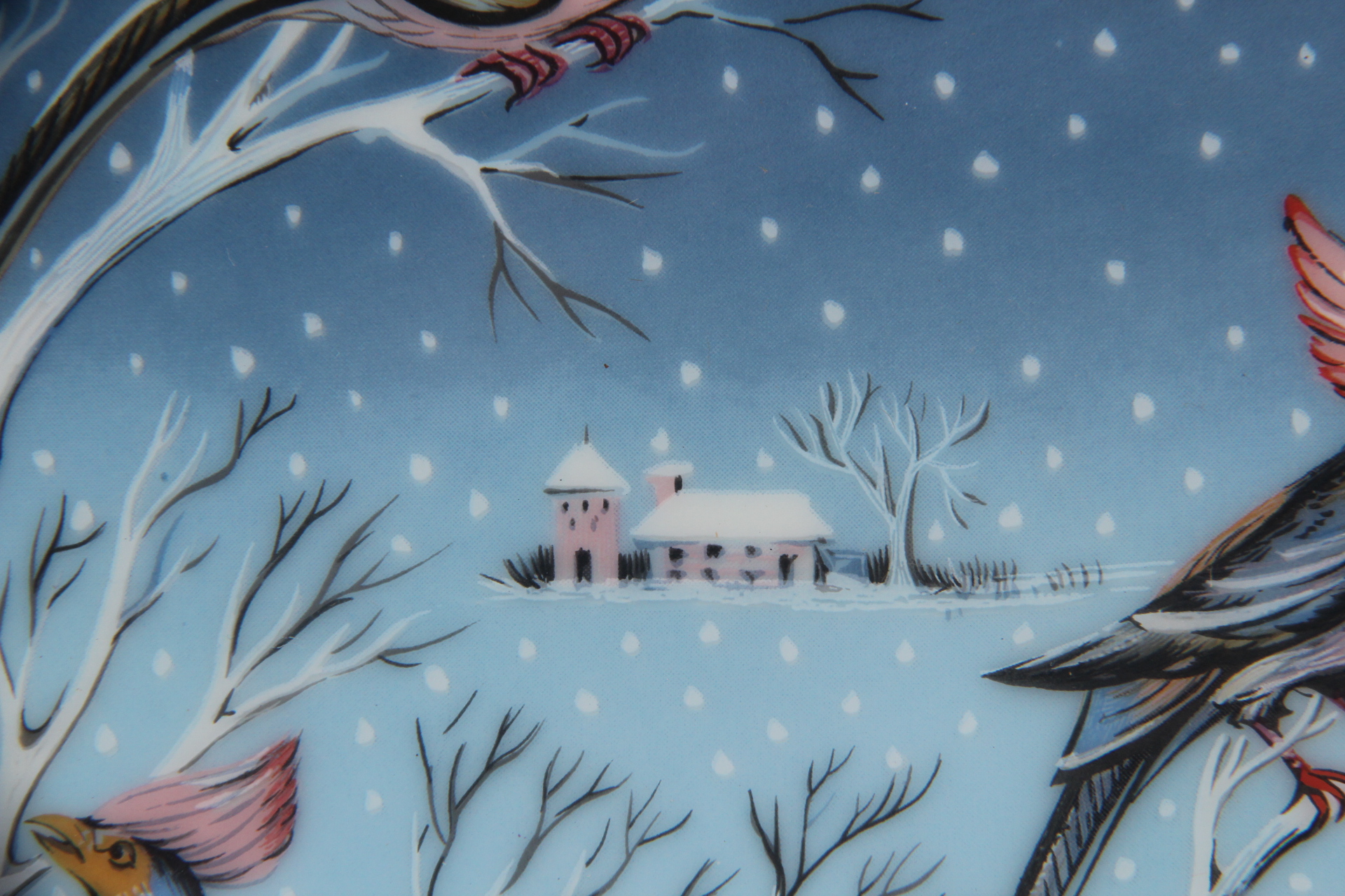 Haviland Limoges "Four Colly Birds"  Collectors Plate