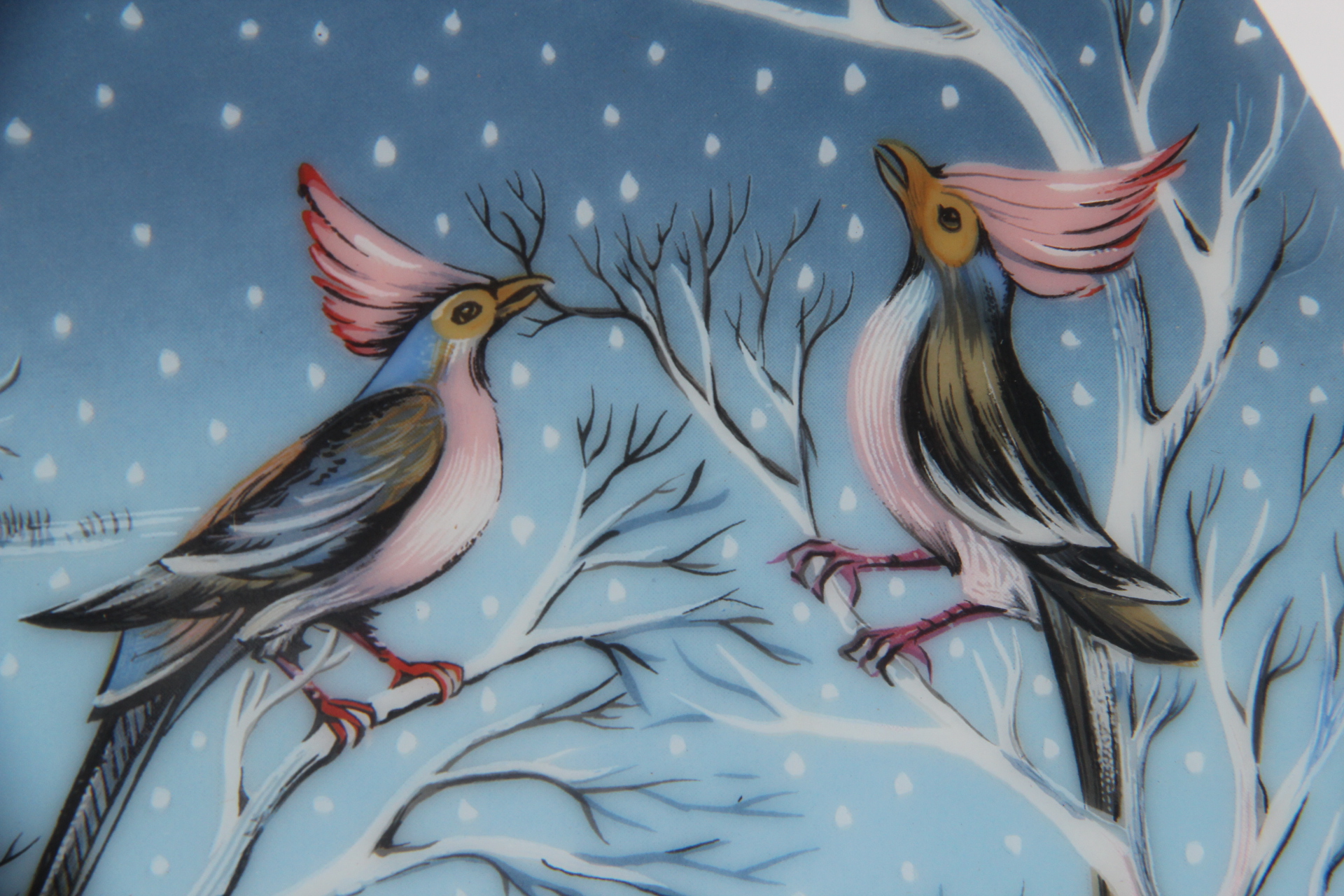 Haviland Limoges "Four Colly Birds"  Collectors Plate