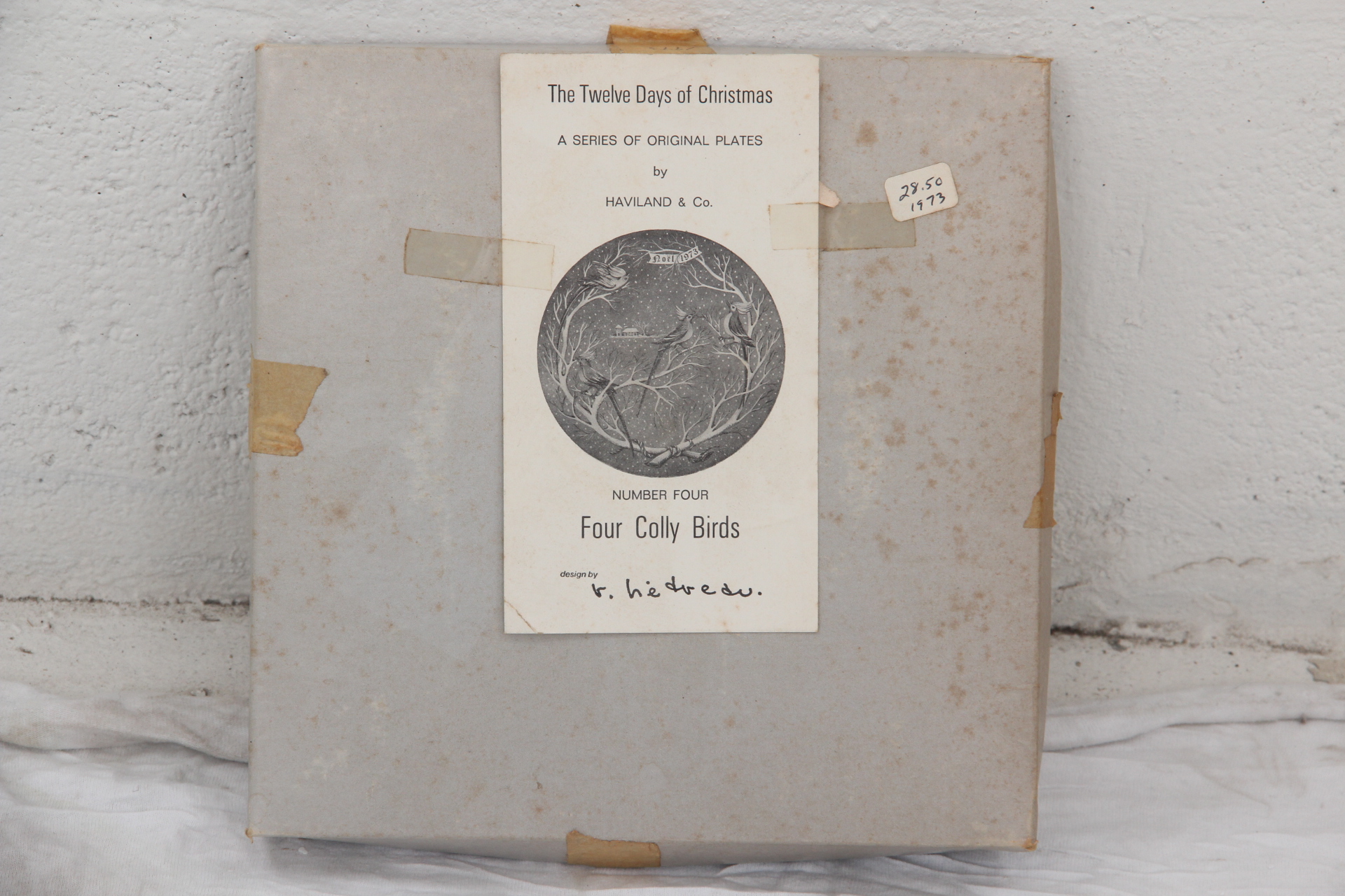 Haviland Limoges "Four Colly Birds"  Collectors Plate