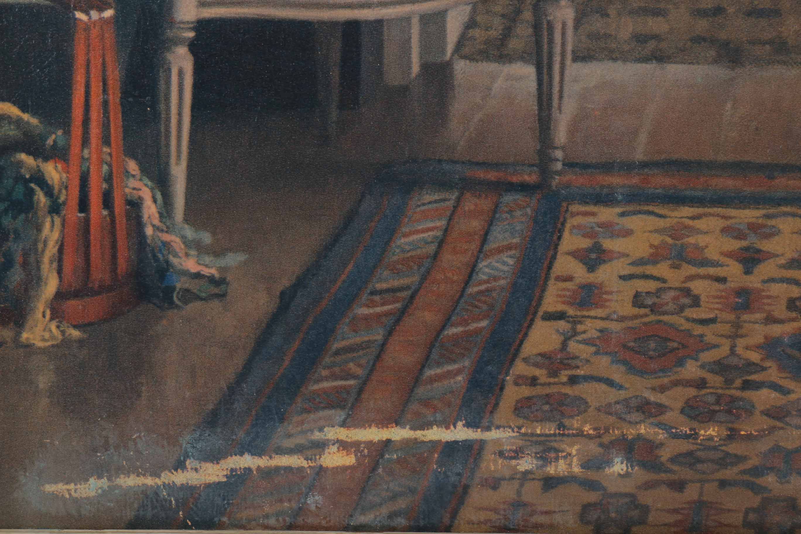 Reproduction Halftone Print on Paper After Leonard Campbell Taylor Painting