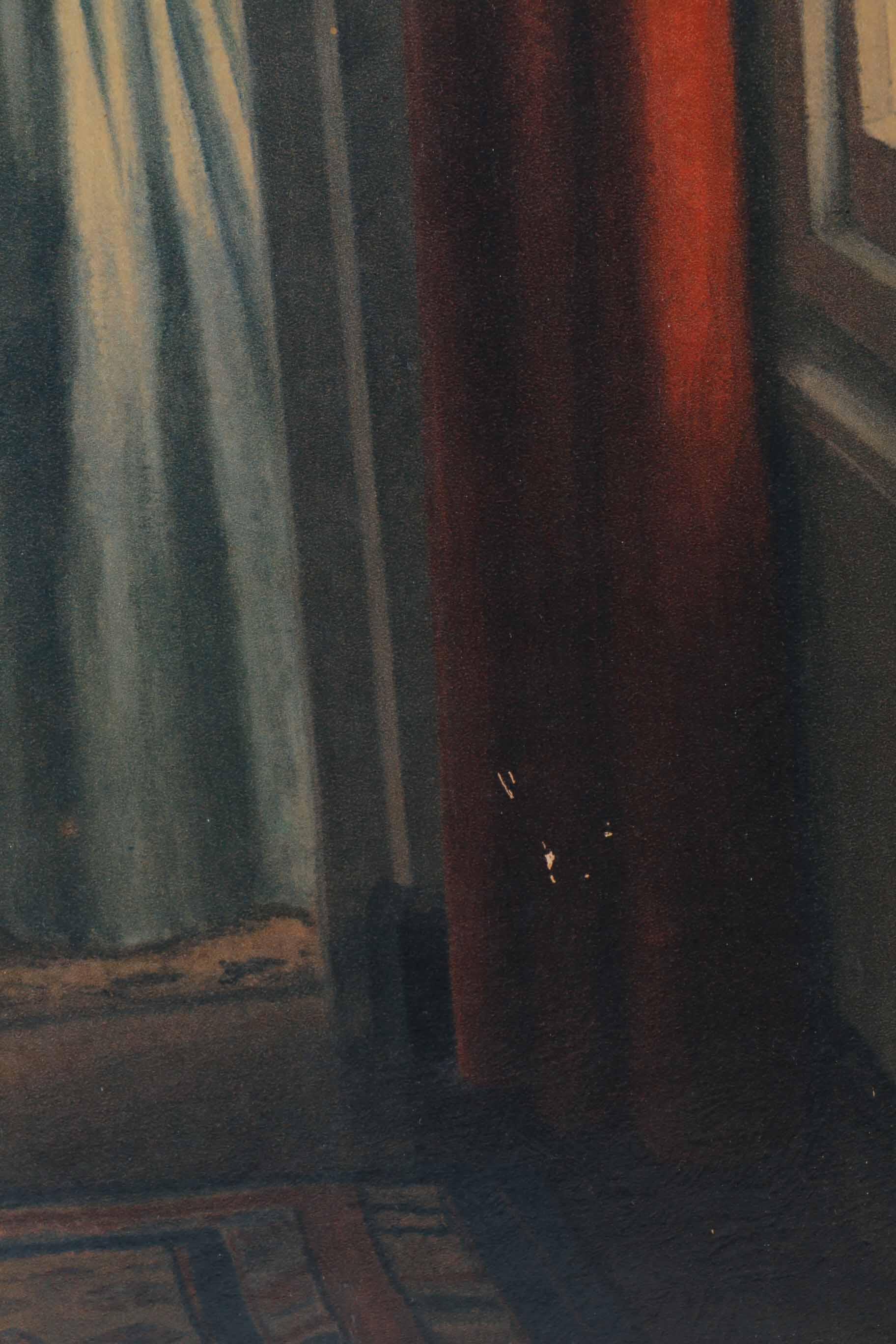 Reproduction Halftone Print on Paper After Leonard Campbell Taylor Painting