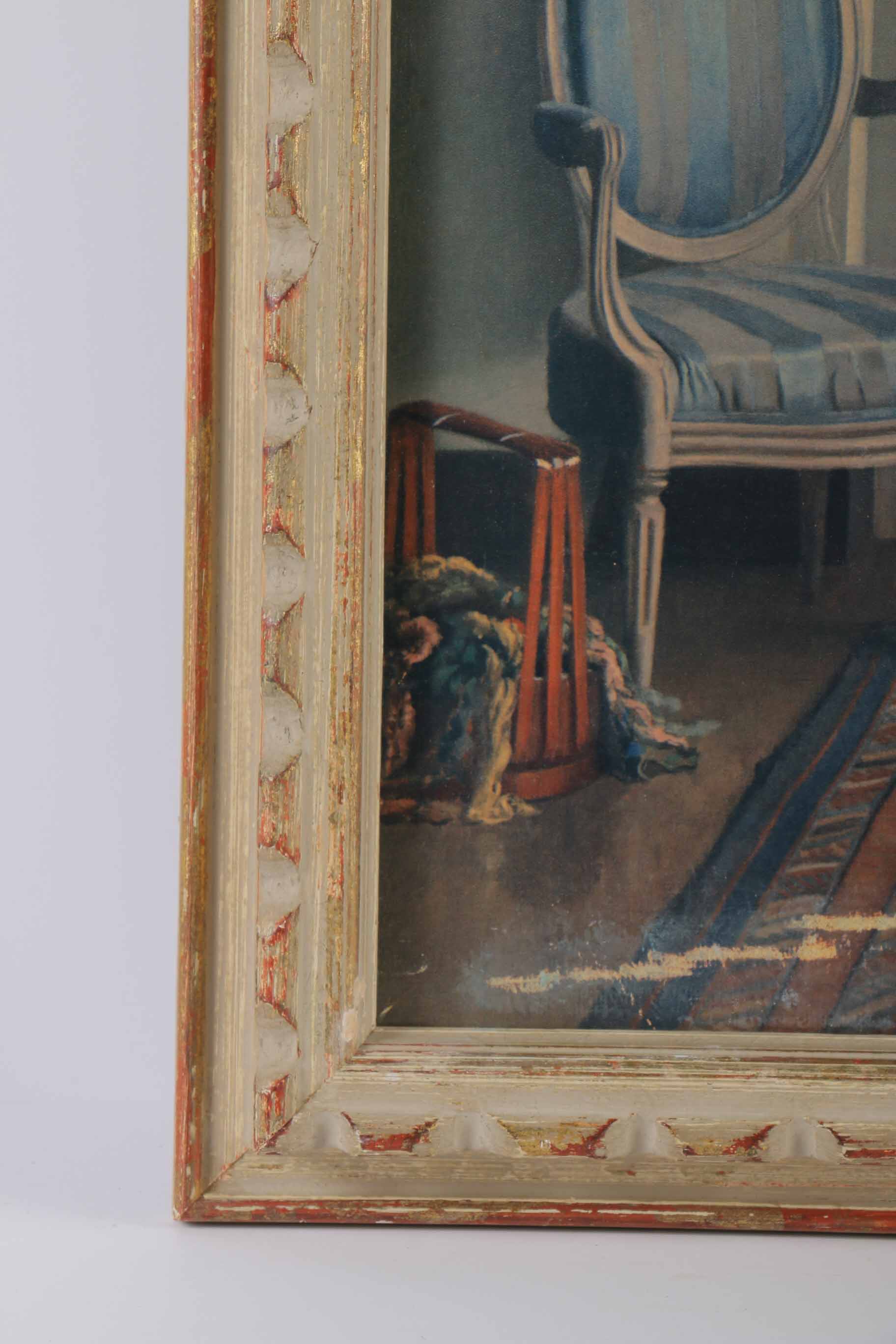 Reproduction Halftone Print on Paper After Leonard Campbell Taylor Painting