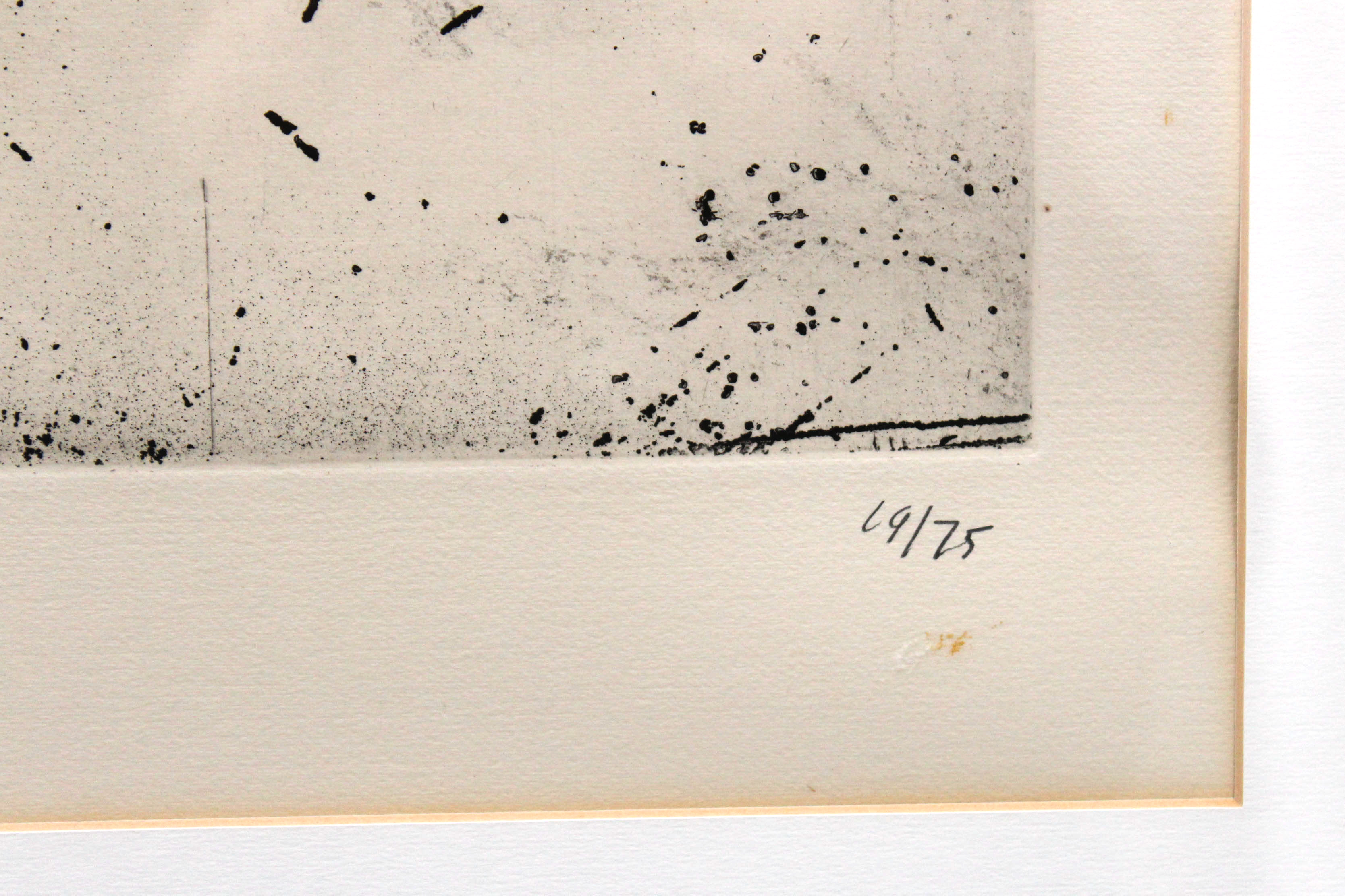 Eduardo Chillida "Aldikatu IV" Signed Limited Edition Aquatint Etching