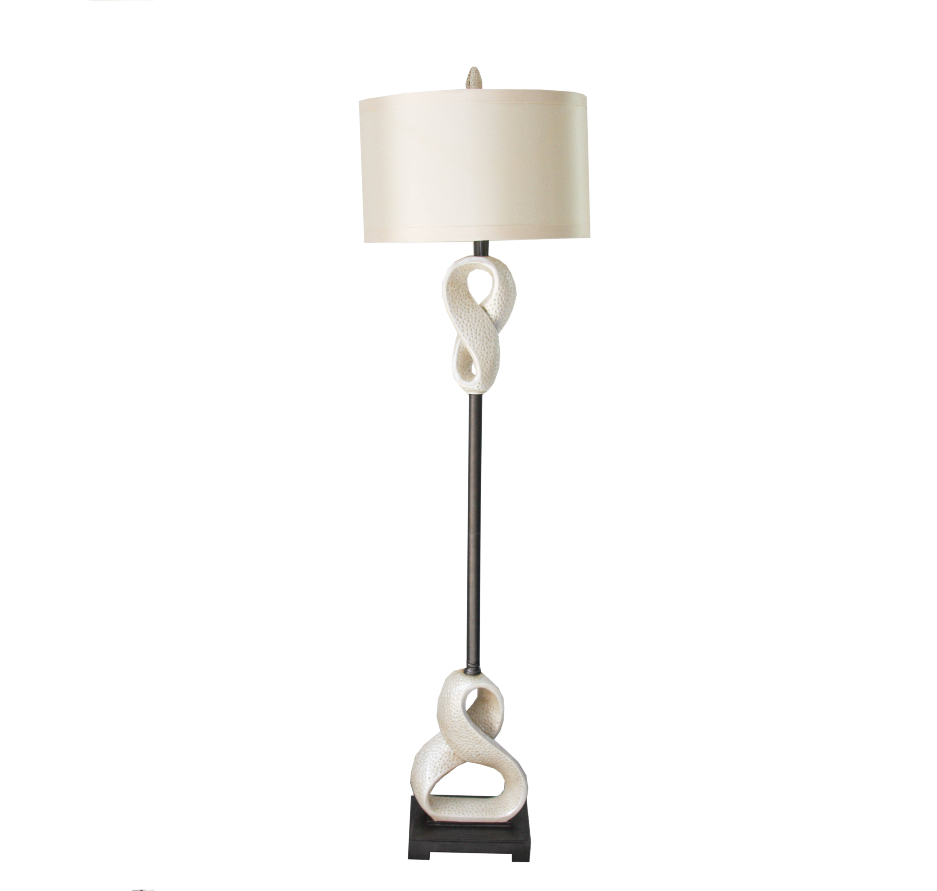 Modern White Infinity Symbol Floor Lamp