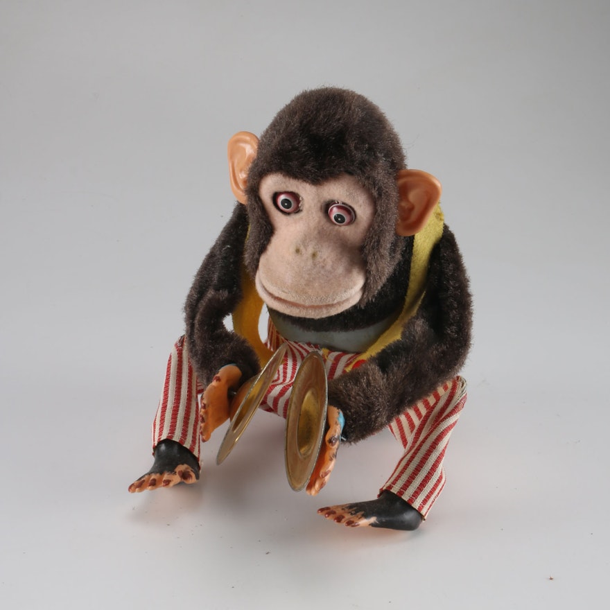 1960s Daishin C.K. "Musical Jolly Chimp" Cymbal-Banging Monkey Toy