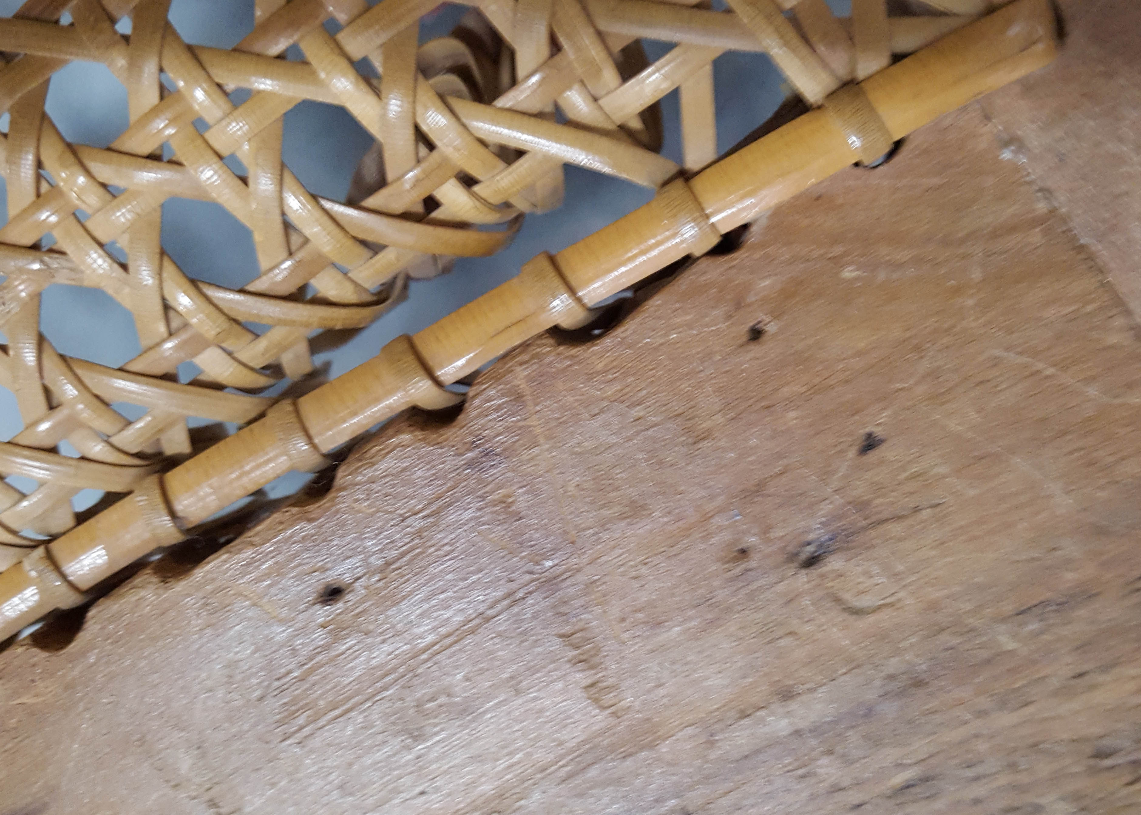 Vintage Wooden Chair with Cane Seat