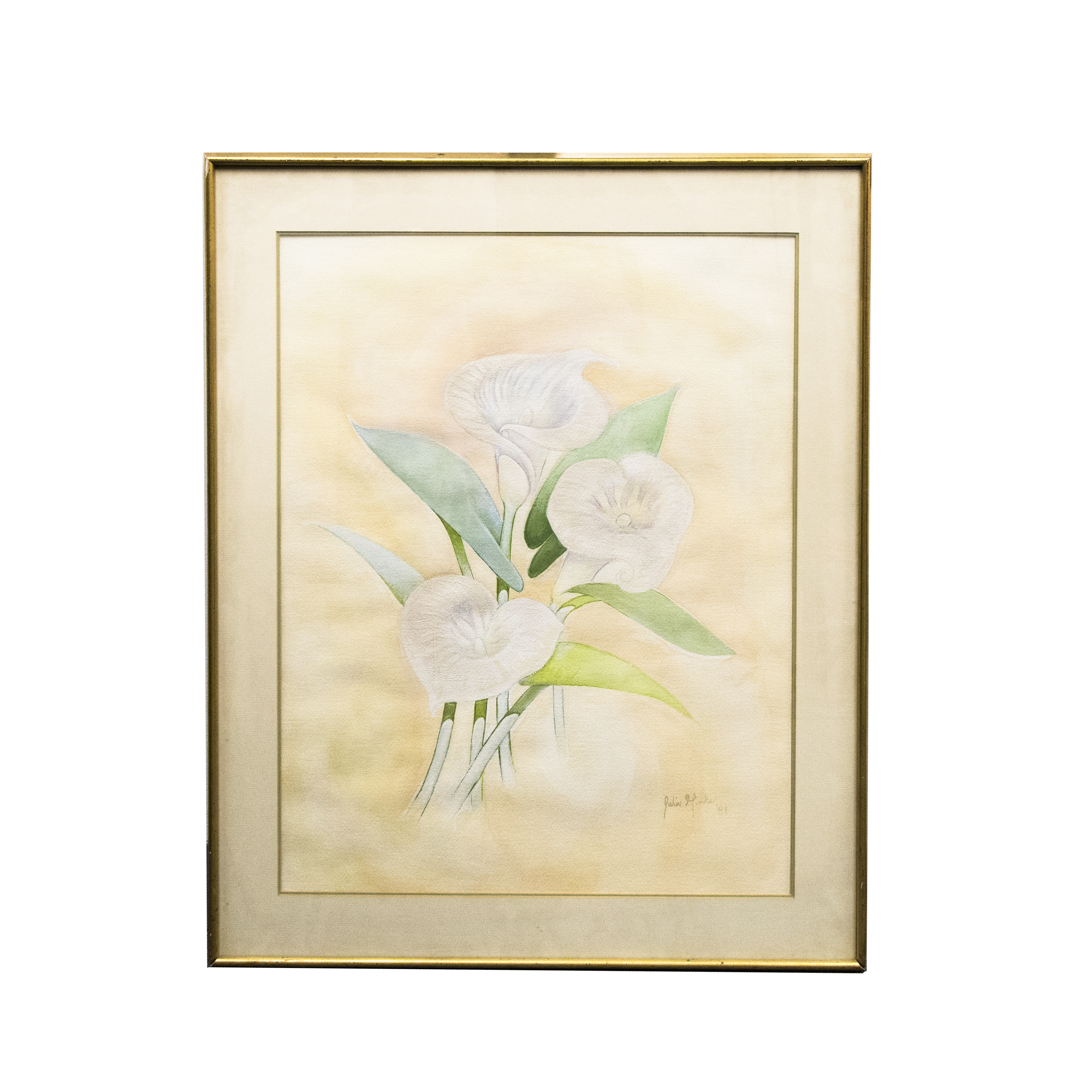 Watercolor of Calla Lilies By Julien Miville
