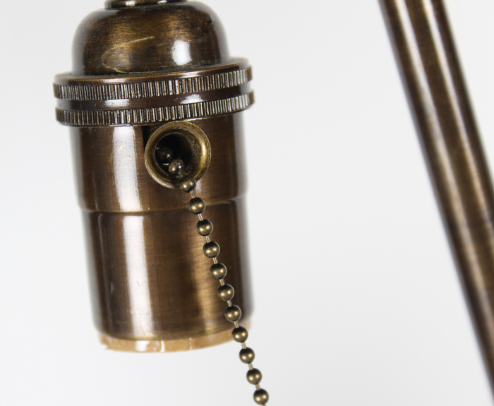 Pair of Vintage Wood and Acrylic Table Lamps