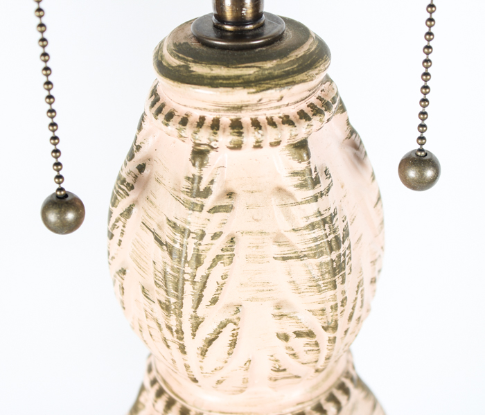 Pair of Vintage Wood and Acrylic Table Lamps