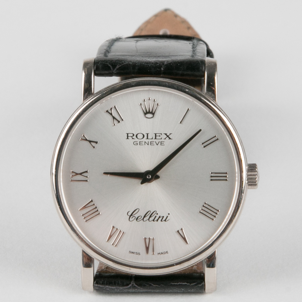 18K White Gold Rolex Cellini Watch