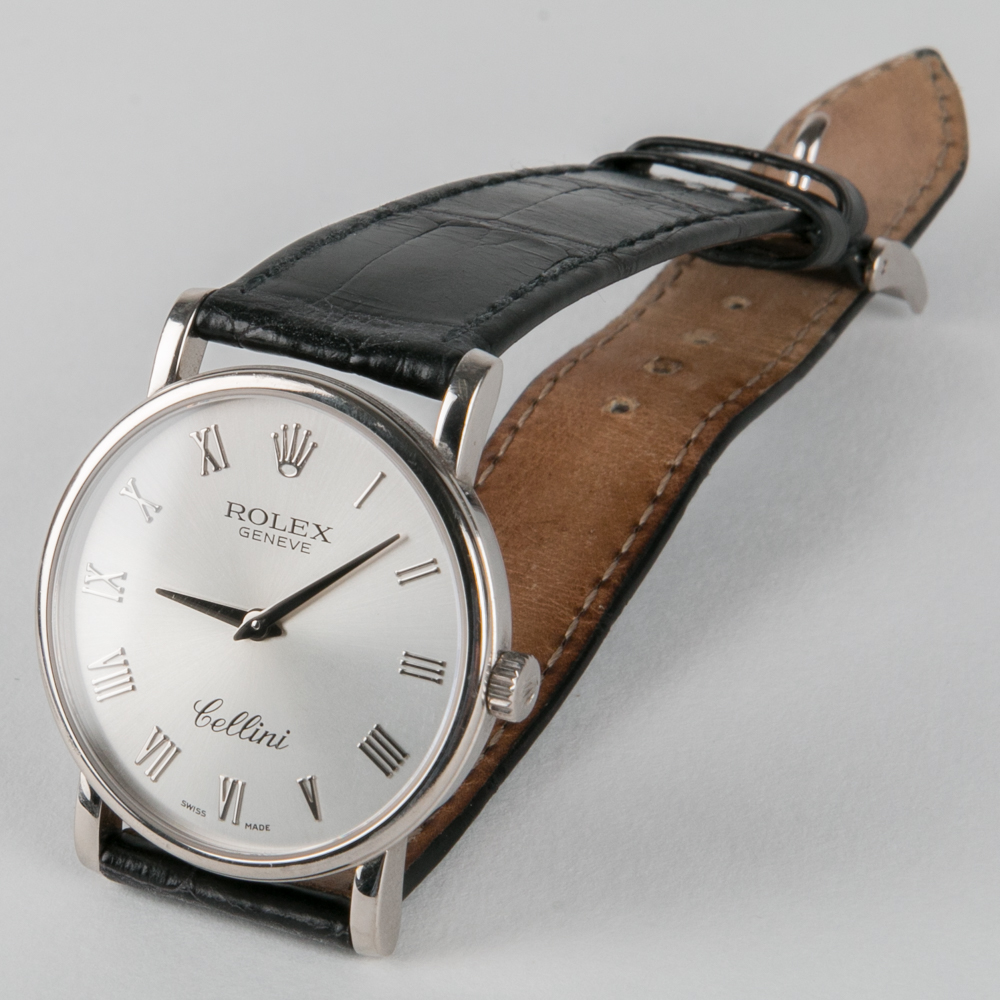 18K White Gold Rolex Cellini Watch