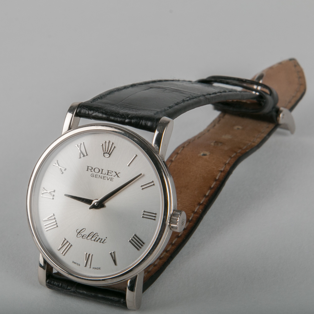 18K White Gold Rolex Cellini Watch