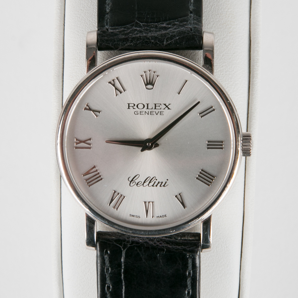18K White Gold Rolex Cellini Watch