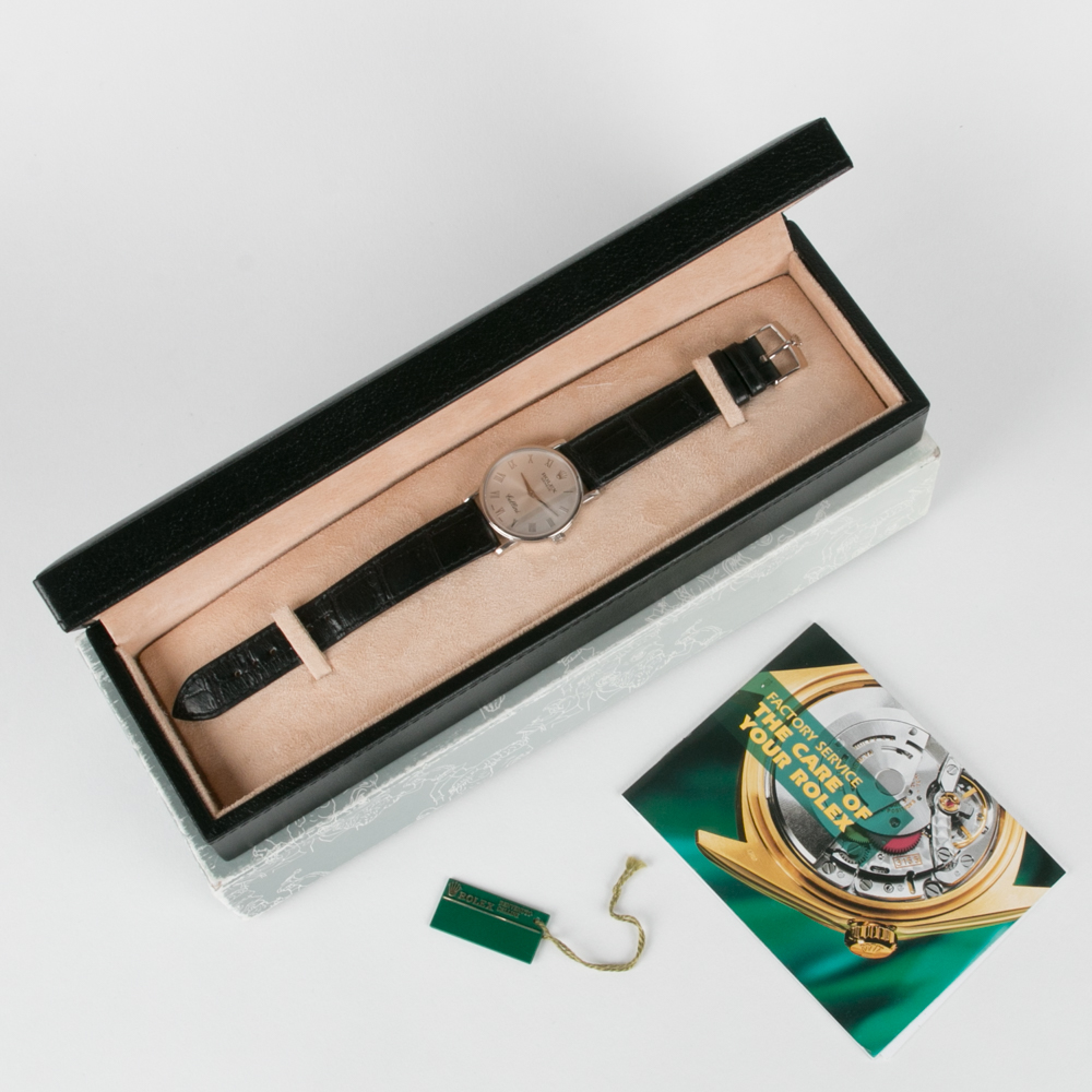 18K White Gold Rolex Cellini Watch