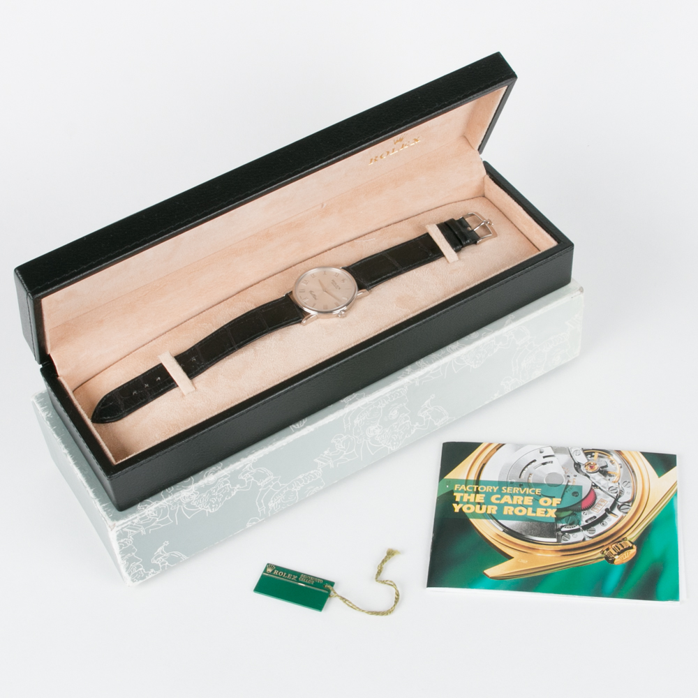 18K White Gold Rolex Cellini Watch