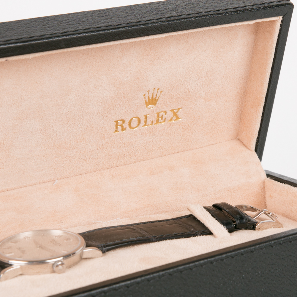 18K White Gold Rolex Cellini Watch