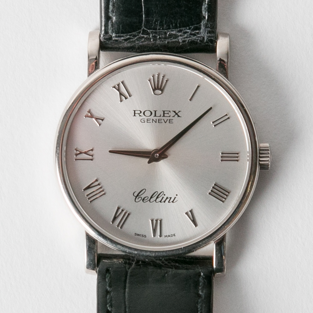 18K White Gold Rolex Cellini Watch