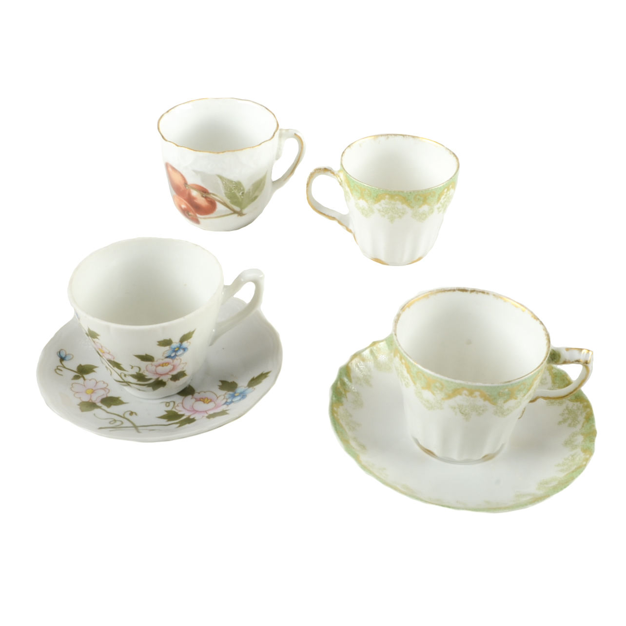 Assorted Demitasse Cups and Saucers