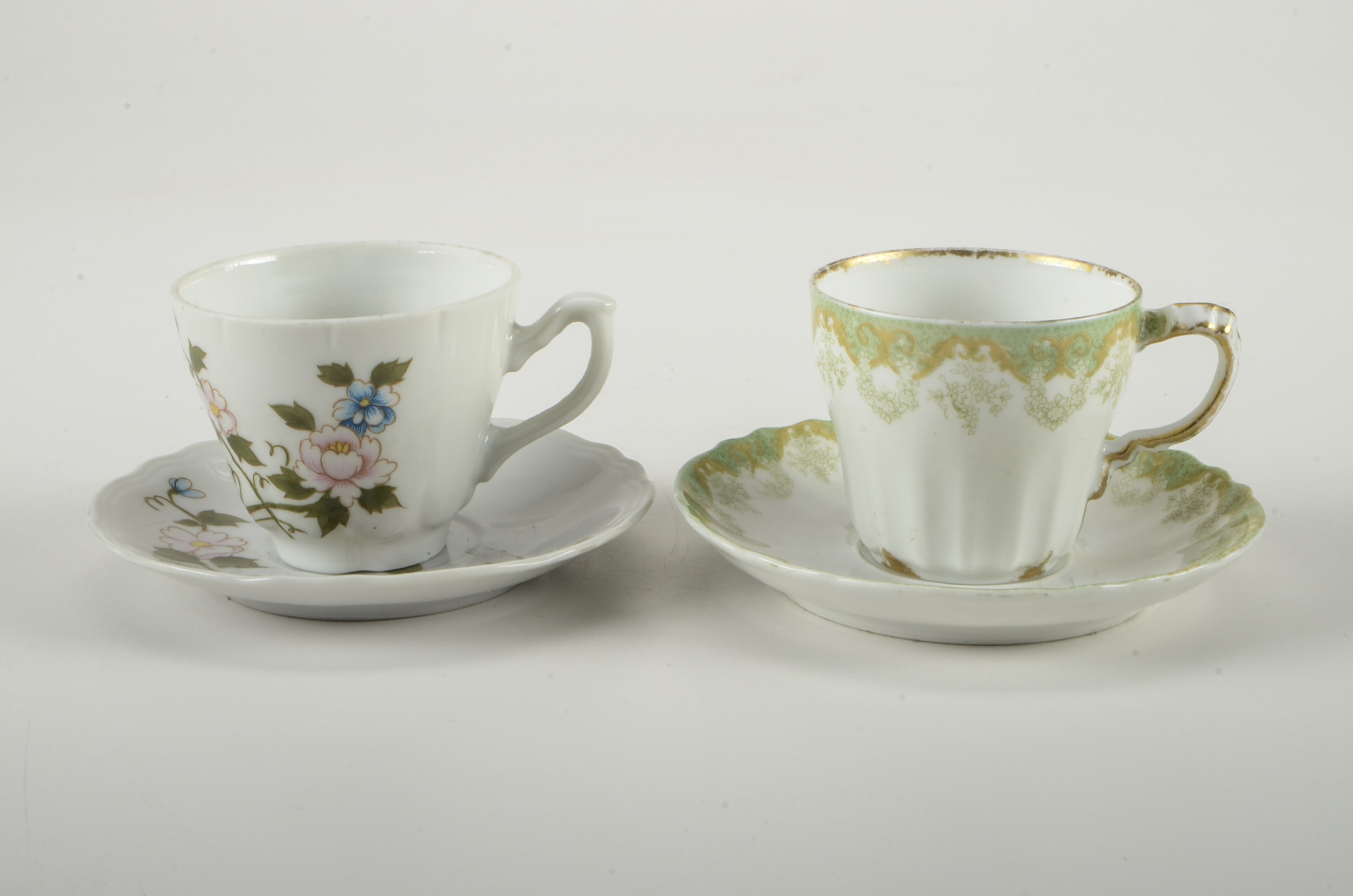 Assorted Demitasse Cups and Saucers
