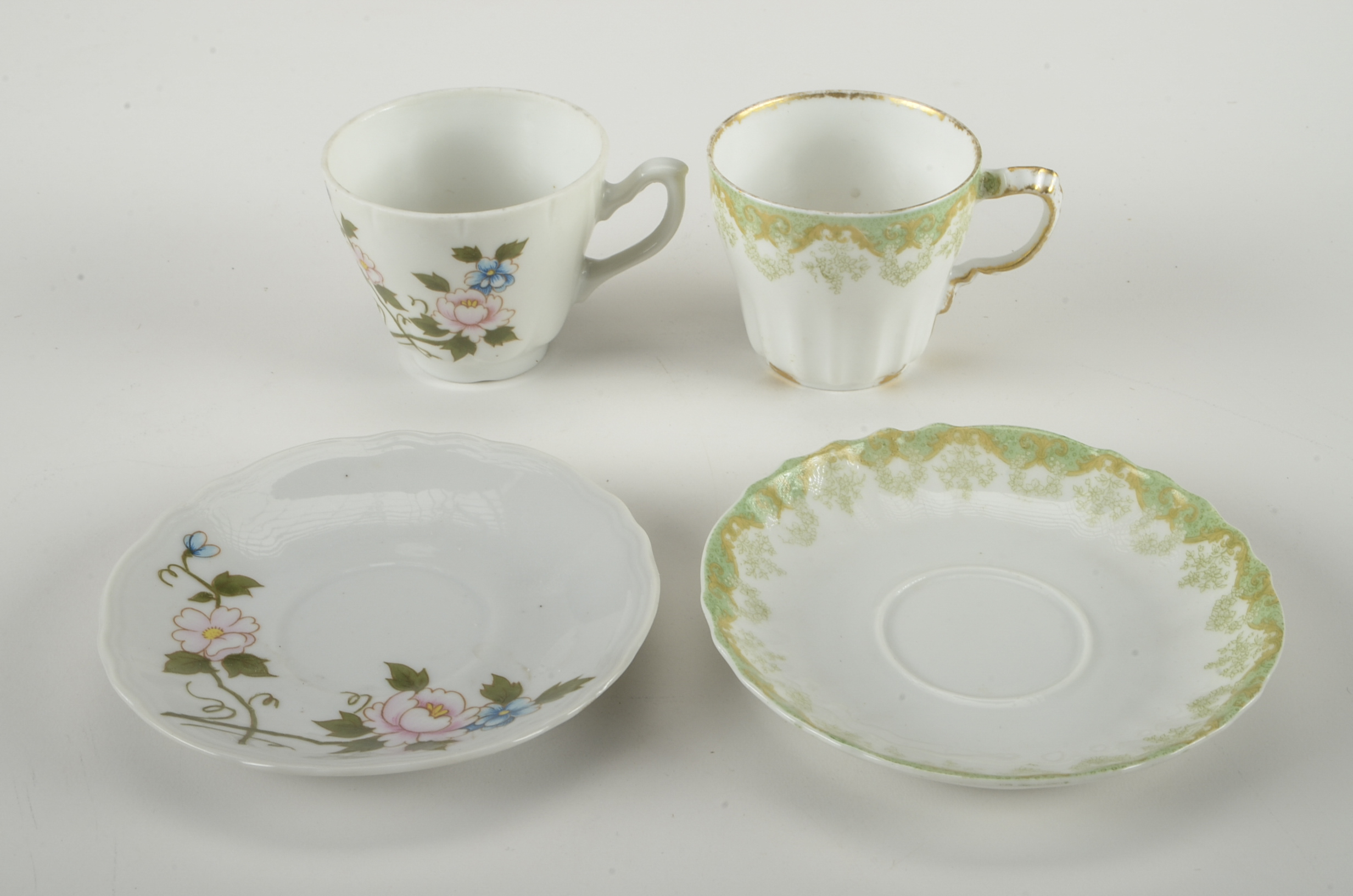 Assorted Demitasse Cups and Saucers