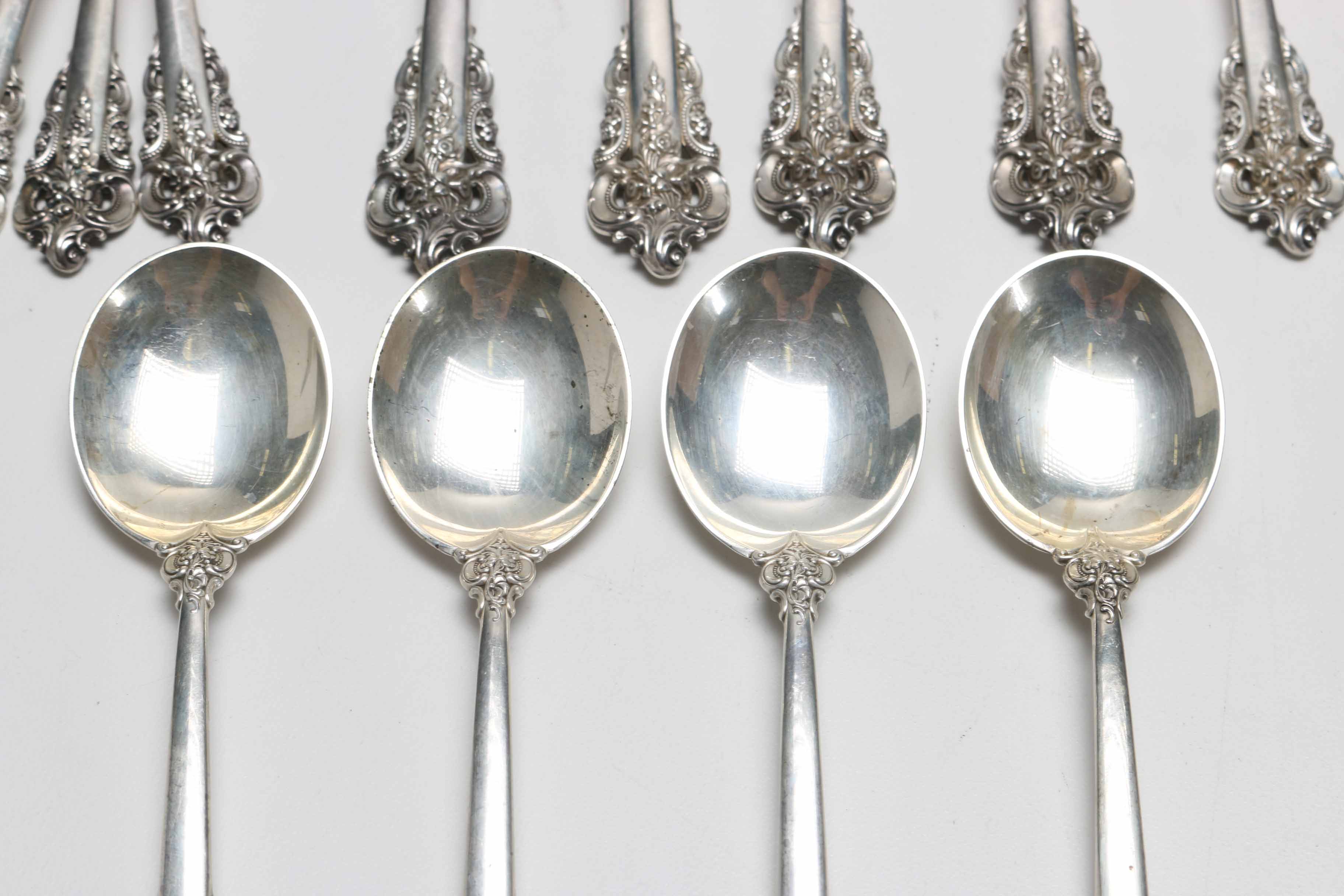 Wallace "Grand Baroque" Sterling Silver Flatware Set