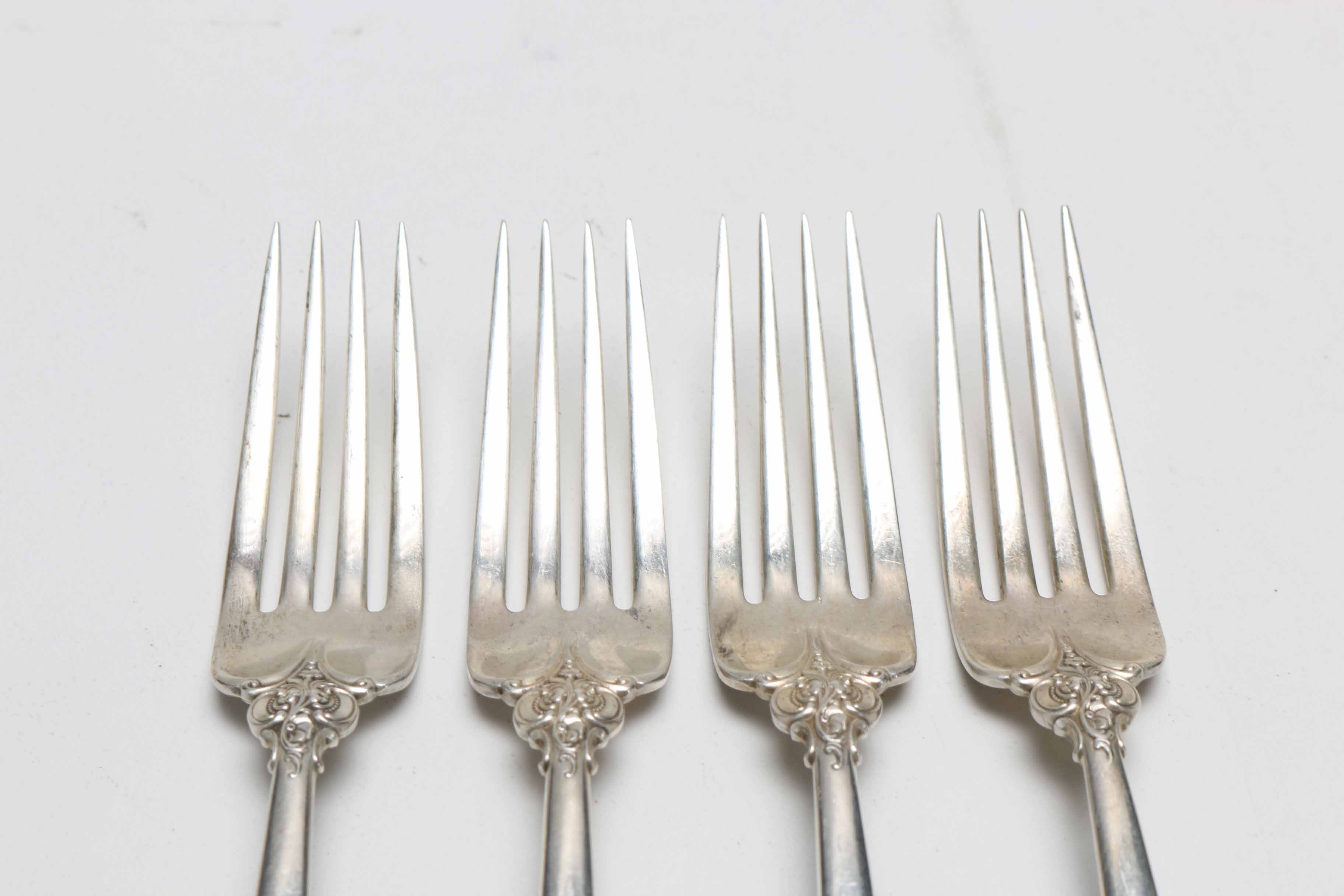 Wallace "Grand Baroque" Sterling Silver Flatware Set