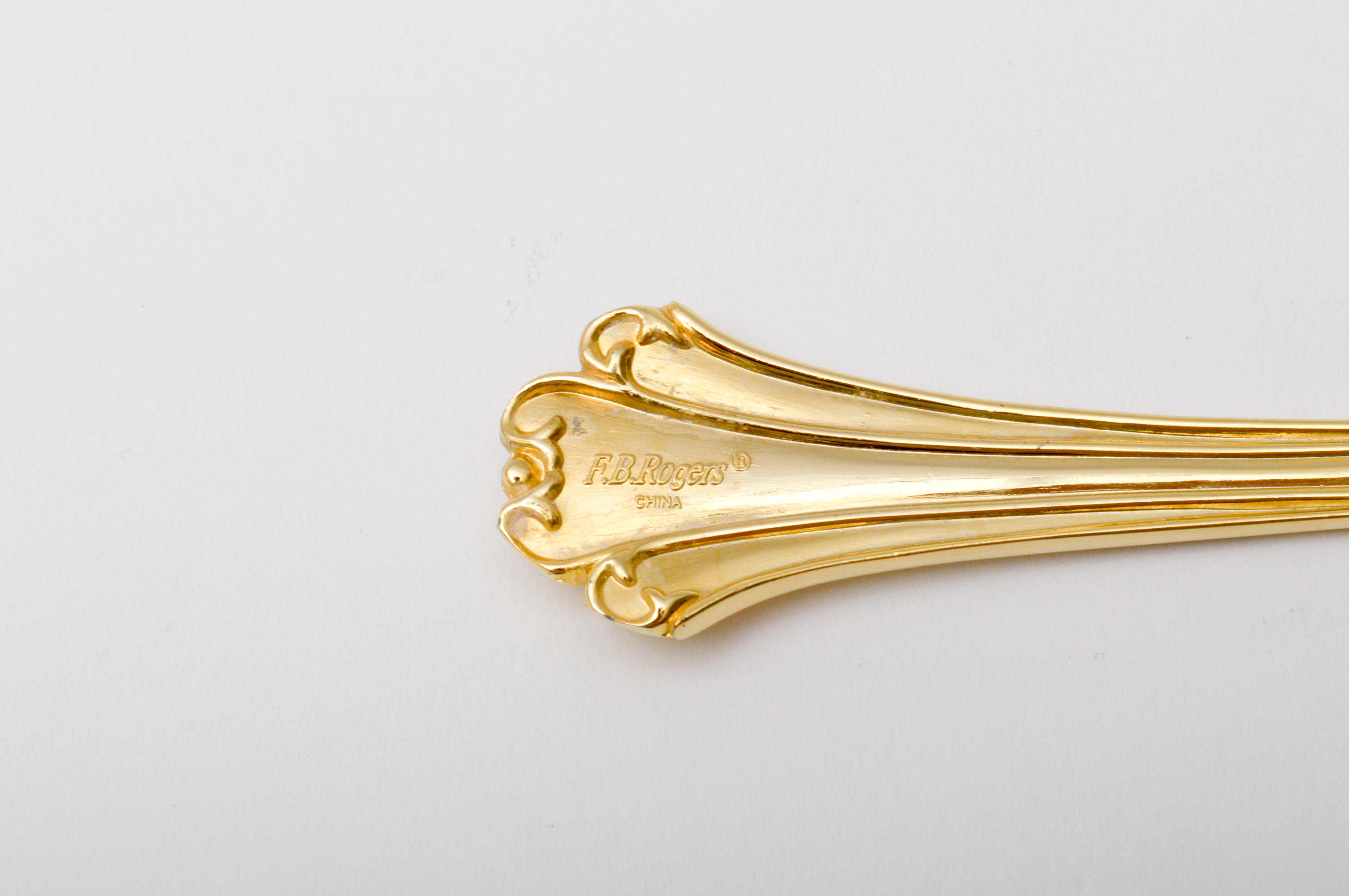 F. B. Rogers Gold Plate "Park Manor" Flatware with Case