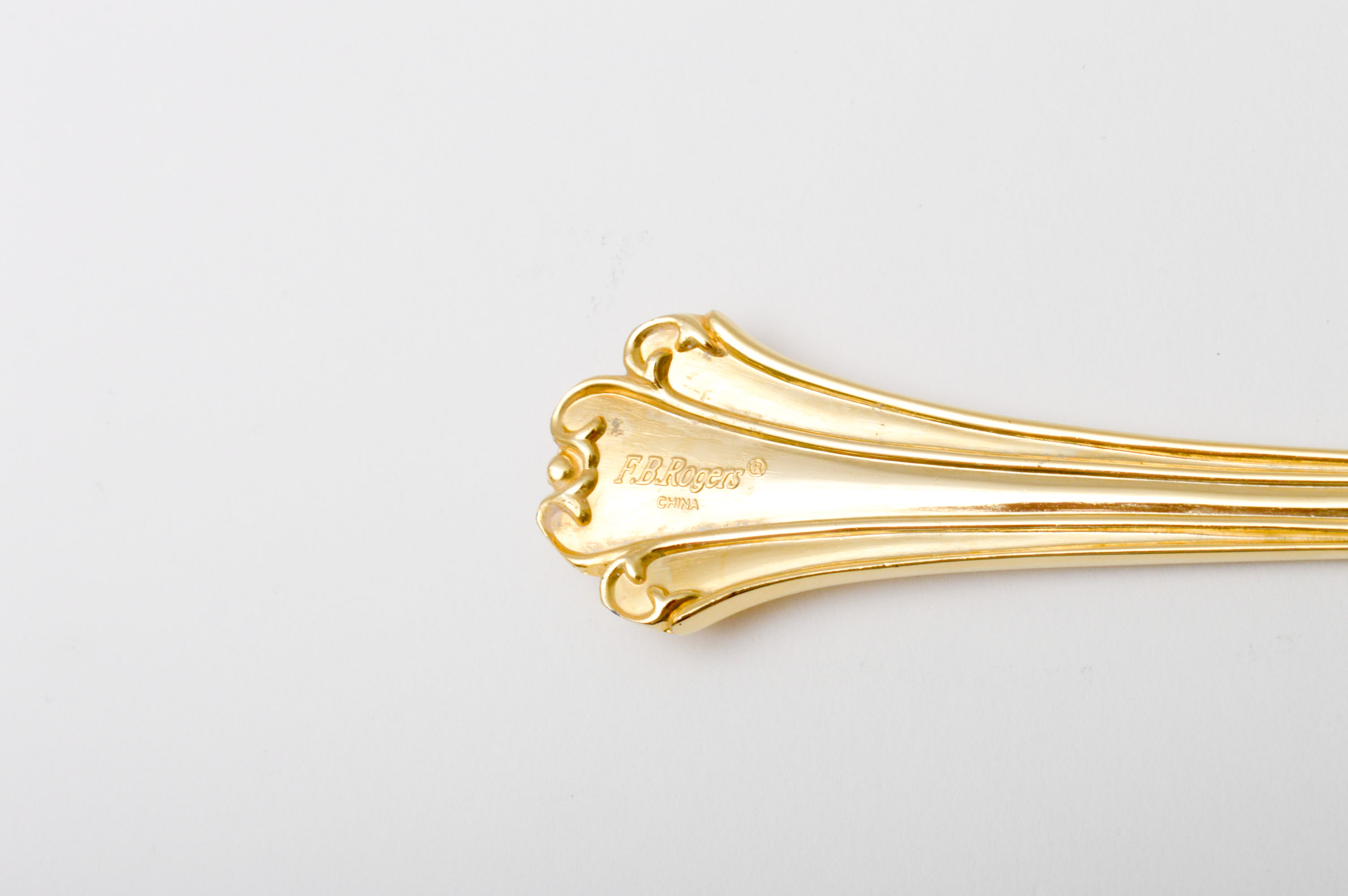 F. B. Rogers Gold Plate "Park Manor" Flatware with Case