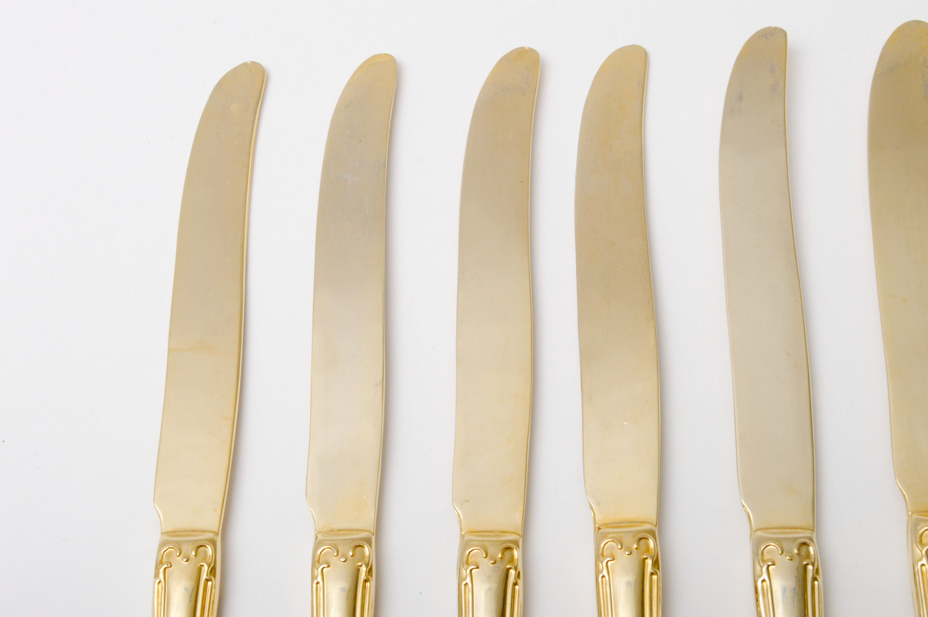 F. B. Rogers Gold Plate "Park Manor" Flatware with Case