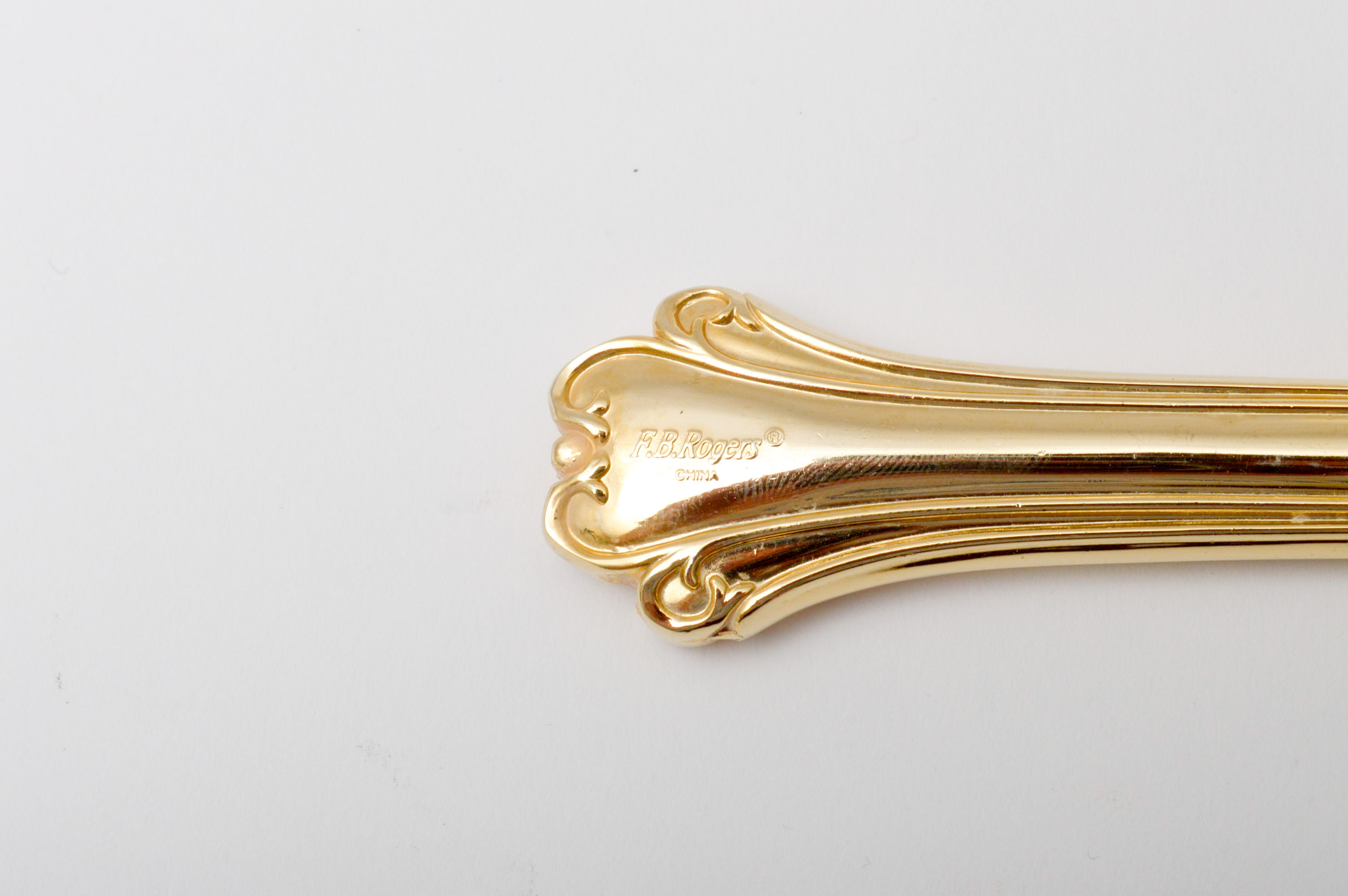 F. B. Rogers Gold Plate "Park Manor" Flatware with Case