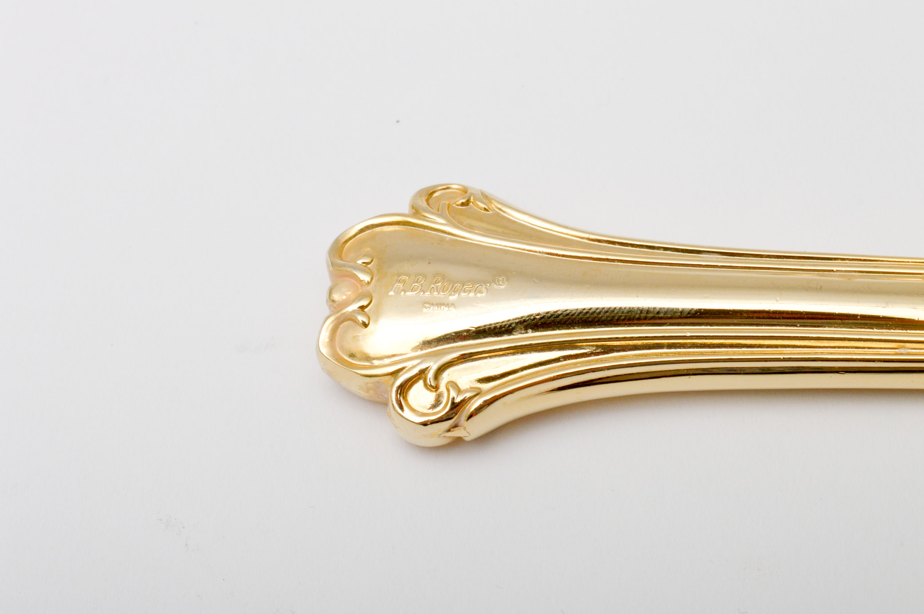 F. B. Rogers Gold Plate "Park Manor" Flatware with Case