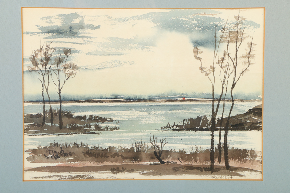 Winifred Beamish Watercolor Painting Landscape