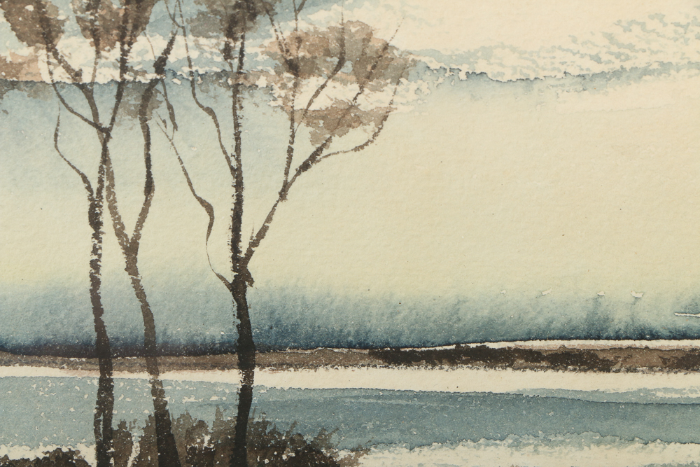 Winifred Beamish Watercolor Painting Landscape