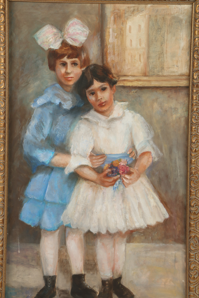 Betty Altman Oil Painting on Canvas Portrait "Lilly and Me"